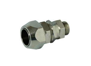 Double locking connectors for polyamide conduits - Swivel type