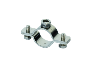 Heavy stainless steel conduit clip collar whit lock nut
