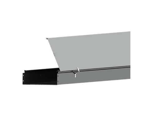 C5 Solid cable tray with hinged cover 100x100 mt 3 ZS