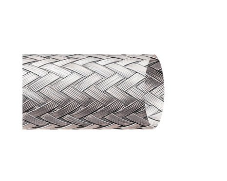 Braided sleeving made from galvanised steel ø5x12