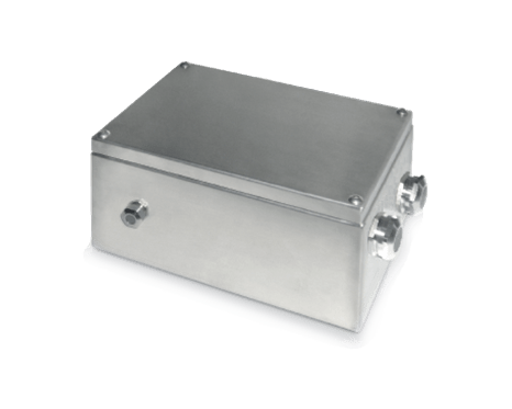 Stainless steel boxes - Multi pole cables. Cable section 4x4 - 4x6 mm² Dimensions 210x190x125